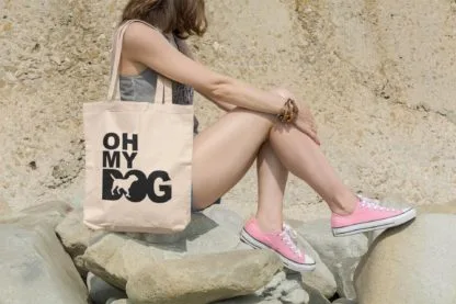 Oh My Dog! Border Terrier Owner Gift: Premium Cotton Tote Bag. Heavyweight 100% Cotton - Image 2