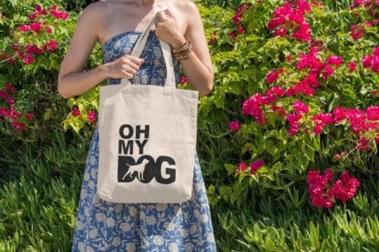 The House Of Dog German Shorthaired Pointer Owner Gift: Premium Cotton Tote Bag. Heavyweight 100% Cotton - Image 3