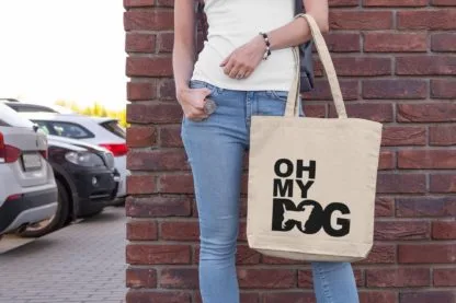 Oh My Dog! Jack Russell Terrier Owner Gift: Premium Cotton Tote Bag. Heavyweight 100% Cotton - Image 3