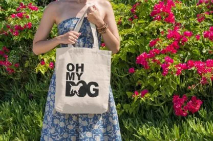Oh My Dog! Border Terrier Owner Gift: Premium Cotton Tote Bag. Heavyweight 100% Cotton - Image 3