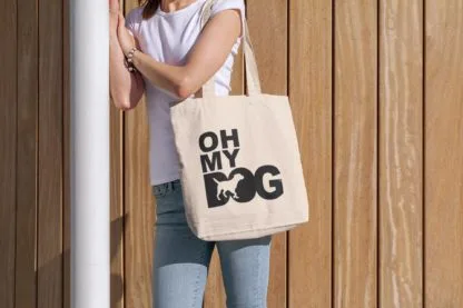 Oh My Dog! Border Terrier Owner Gift: Premium Cotton Tote Bag. Heavyweight 100% Cotton - Image 4
