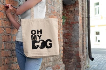 The House Of Dog Bull Terrier Owner Gift: Premium Cotton Tote Bag. Heavyweight 100% Cotton