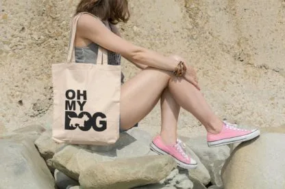 Oh My Dog! Scottish Terrier Owner Gift: Premium Cotton Tote Bag. Heavyweight 100% Cotton - Image 2