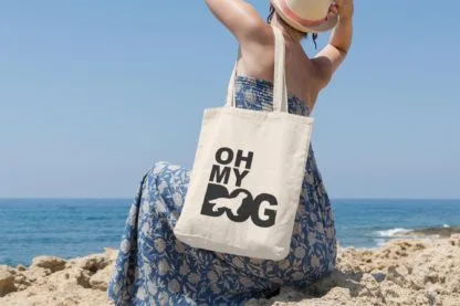 Oh My Dog! Golden Retriever Owner Gift: Premium Cotton Tote Bag. Heavyweight 100% Cotton