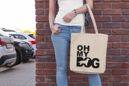 Oh My Dog! Golden Retriever Owner Gift: Premium Cotton Tote Bag. Heavyweight 100% Cotton - Image 4