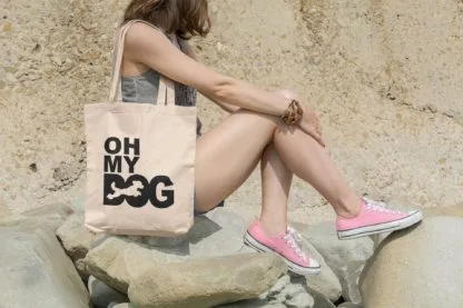 Oh My Dog! Poodle Owner Gift: Premium Cotton Tote Bag. Heavyweight 100% Cotton - Image 4
