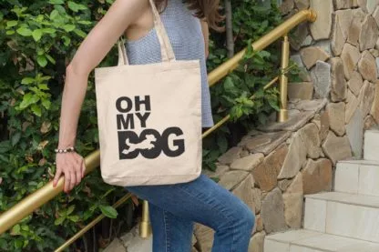 Oh My Dog! Poodle Owner Gift: Premium Cotton Tote Bag. Heavyweight 100% Cotton - Image 5