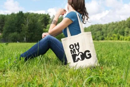 Oh My Dog!  Airedale Terrier Owner Gift: Premium Cotton Tote Bag. Heavyweight 100% Cotton - Image 2