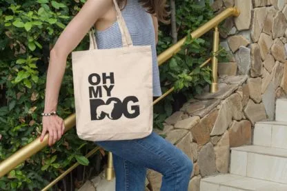 Oh My Dog! Borzoi Owner Gift: Premium Cotton Tote Bag. Heavyweight 100% Cotton - Image 5