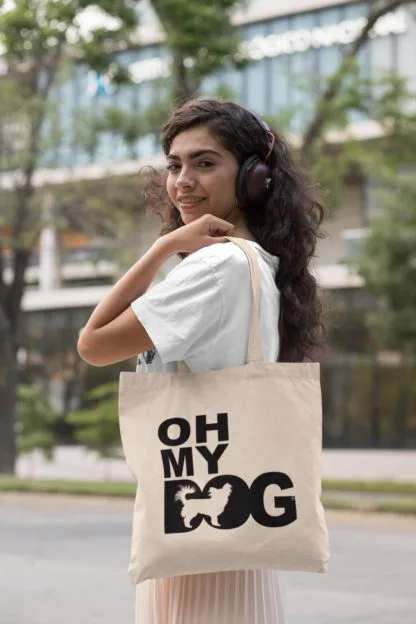 Oh My Dog! Chihuahua Owner Gift: Premium Cotton Tote Bag. Heavyweight 100% Cotton