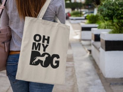 The House Of Dog Weimaraner Owner Gift: Premium Cotton Tote Bag. Heavyweight 100% Cotton