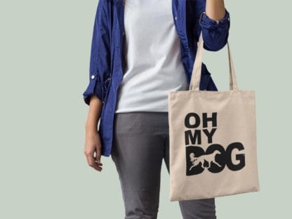 The House Of Dog Saluki Owner Gift: Premium Cotton Tote Bag. Heavyweight 100% Cotton