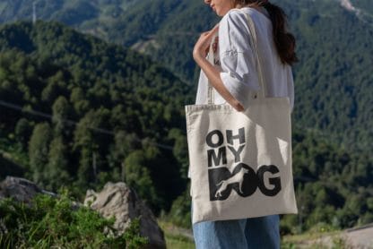 The House Of Dog Weimaraner Owner Gift: Premium Cotton Tote Bag. Heavyweight 100% Cotton - Image 2