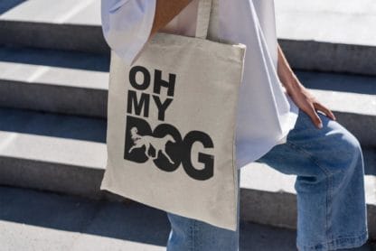 The House Of Dog Saluki Owner Gift: Premium Cotton Tote Bag. Heavyweight 100% Cotton - Image 3