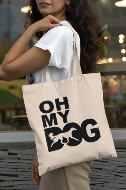 The House Of Dog Saluki Owner Gift: Premium Cotton Tote Bag. Heavyweight 100% Cotton - Image 4