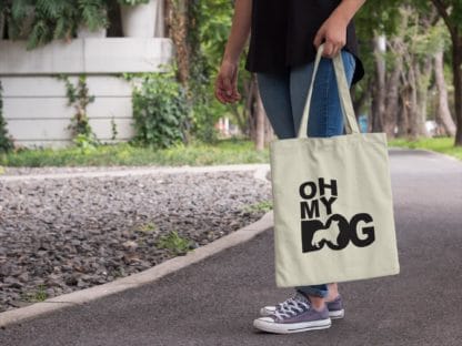 The House Of Dog Rough Collie Owner Gift: Premium Cotton Tote Bag. Heavyweight 100% Cotton - Image 2