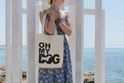 Oh My Dog! Basset Hound Owner Gift: Premium Cotton Tote Bag. Heavyweight 100% Cotton - Image 3