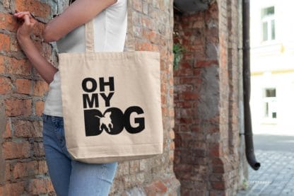 The House Of Dog Staffordshire Bull Terrier Owner Gift: Premium Cotton Tote Bag. Heavyweight 100% Cotton