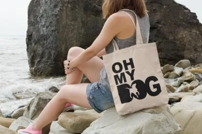 Oh My Dog! Staffordshire Bull Terrier Owner Gift: Premium Cotton Tote Bag. Heavyweight 100% Cotton - Image 4