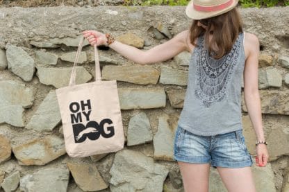 The House Of Dog Scottish Deerhound Owner Gift: Premium Cotton Tote Bag. Heavyweight 100% Cotton - Image 3