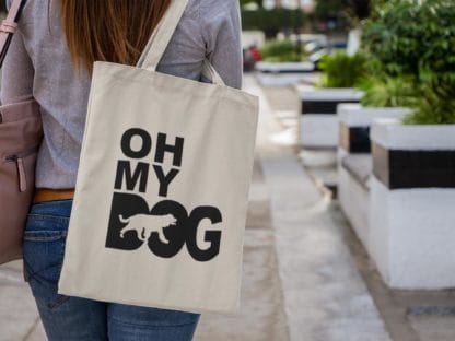 The House Of Dog English Springer Spaniel Owner Gift: Premium Cotton Tote Bag. Heavyweight 100% Cotton