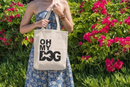 The House Of Dog Husky Owner Gift: Premium Cotton Tote Bag. Heavyweight 100% Cotton - Image 4