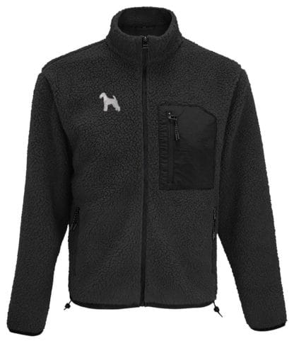 Airedale Terrier owner gift clothing gifts embroidered unisex heavyweight sherpa fleece jacket. - Image 4