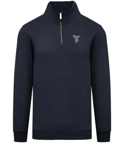 Whippet Italian Greyhound Clothing Gifts Embroidered Unisex Eco-Friendly 1/4 Zip High Neck Heavyweight Sweatshirt From The House Of Dog. - Image 6
