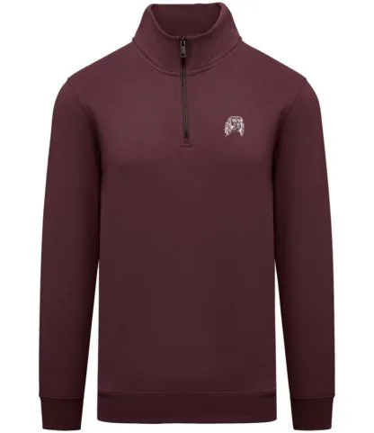 English Springer Spaniel Clothing Gifts Embroidered Unisex Eco-Friendly 1/4 Zip High Neck Heavyweight Sweatshirt From The House Of Dog. - Image 7