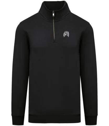 English Springer Spaniel Clothing Gifts Embroidered Unisex Eco-Friendly 1/4 Zip High Neck Heavyweight Sweatshirt From The House Of Dog. - Image 8