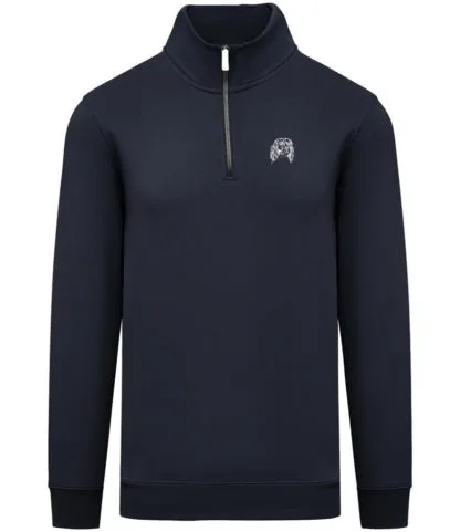 English Springer Spaniel Clothing Gifts Embroidered Unisex Eco-Friendly 1/4 Zip High Neck Heavyweight Sweatshirt From The House Of Dog. - Image 9