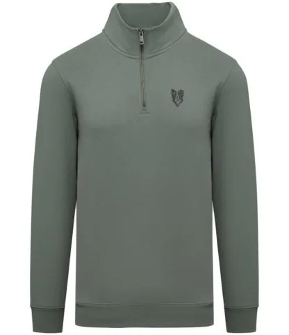 Border Collie Sheepdog Clothing Gifts Embroidered Unisex Eco-Friendly 1/4 Zip High Neck Heavyweight Sweatshirt From The House Of Dog. - Image 6