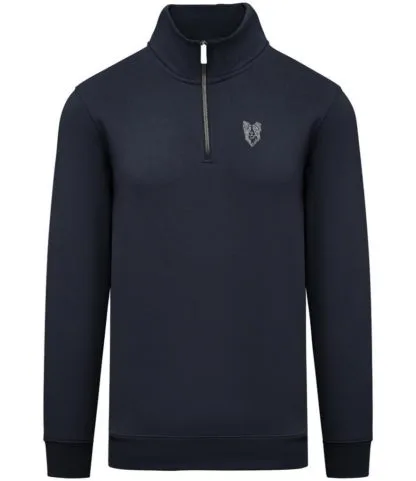 Border Collie Sheepdog Clothing Gifts Embroidered Unisex Eco-Friendly 1/4 Zip High Neck Heavyweight Sweatshirt From The House Of Dog. - Image 7