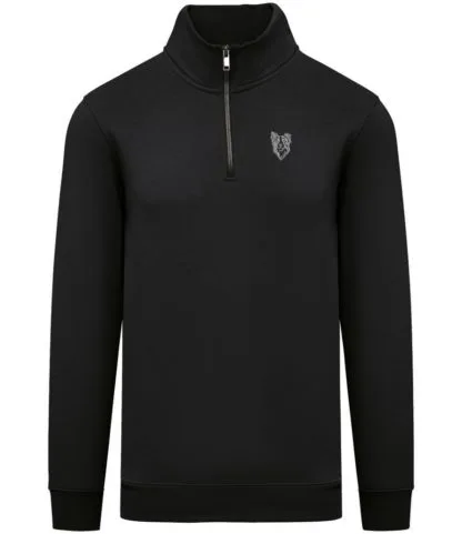 Border Collie Sheepdog Clothing Gifts Embroidered Unisex Eco-Friendly 1/4 Zip High Neck Heavyweight Sweatshirt From The House Of Dog. - Image 9