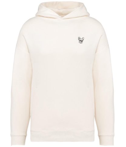 French Bulldog Frenchie Clothing Gifts Embroidered Unisex Eco-Friendly Super Heavyweight Hooded Sweatshirt From The House Of Dog. - Image 9