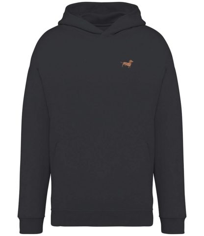 Dachshund Doxie Sausage Dog Clothing Gifts Embroidered Unisex Eco-Friendly Super Heavyweight Hooded Sweatshirt From The House Of Dog. - Image 8