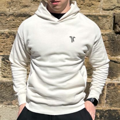 Whippet Italian Greyhound Clothing Gifts Embroidered Unisex Eco-Friendly Super Heavyweight Hooded Sweatshirt From The House Of Dog. - Image 3