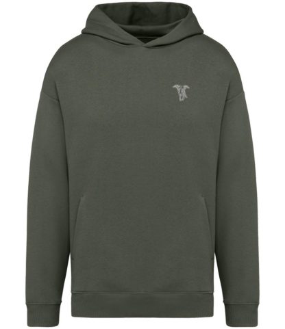 Whippet Italian Greyhound Clothing Gifts Embroidered Unisex Eco-Friendly Super Heavyweight Hooded Sweatshirt From The House Of Dog. - Image 9