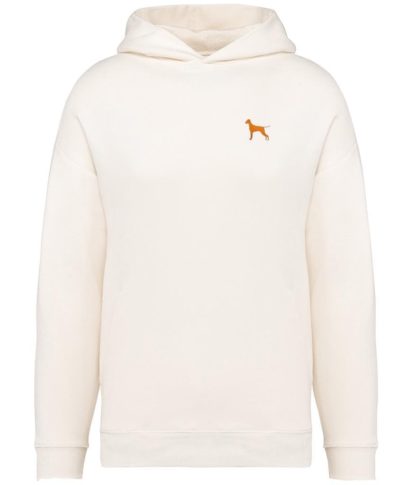 Hungarian Vizsla Clothing Gifts Embroidered Unisex Eco-Friendly Super Heavyweight Hooded Sweatshirt From The House Of Dog. - Image 2