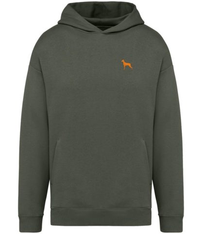 Hungarian Vizsla Clothing Gifts Embroidered Unisex Eco-Friendly Super Heavyweight Hooded Sweatshirt From The House Of Dog. - Image 5