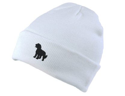 Cockapoo Owner Gifts, Unisex Beanie Ski Hat With Embroidered Design From The House Of Dog. - Image 5