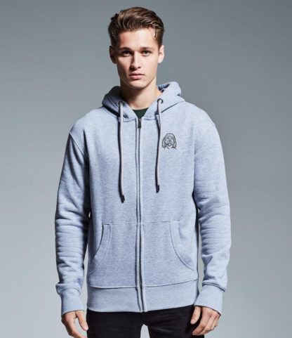 Cockapoo hoody clothing gifts embroidered unisex organic full zip hoodie. - Image 2