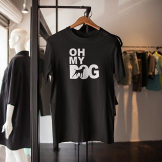 Oh My Dog! German Pointer Owner Clothing Gifts Printed Heavyweight Organic Cotton T-shirt Gift From The House Of Dog.
