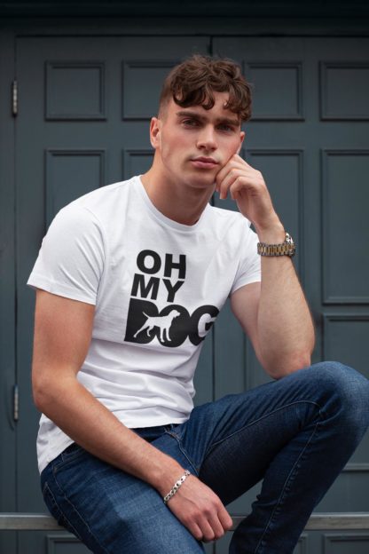 Oh My Dog! German Pointer Owner Clothing Gifts Printed Heavyweight Organic Cotton T-shirt Gift From The House Of Dog. - Image 3