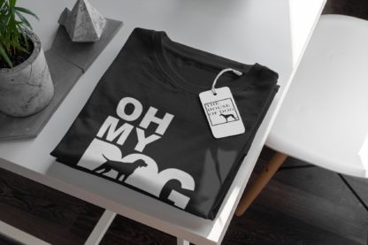 Oh My Dog! German Pointer Owner Clothing Gifts Printed Heavyweight Organic Cotton T-shirt Gift From The House Of Dog. - Image 6