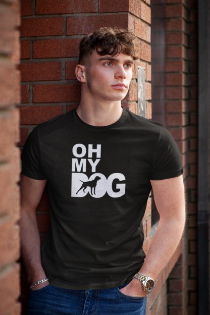 Oh My Dog! German Pointer Owner Clothing Gifts Printed Heavyweight Organic Cotton T-shirt Gift From The House Of Dog. - Image 7