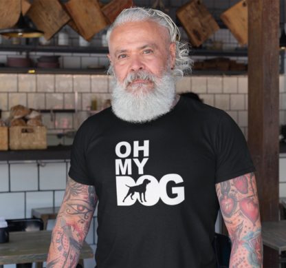 Oh My Dog! German Pointer Owner Clothing Gifts Printed Heavyweight Organic Cotton T-shirt Gift From The House Of Dog. - Image 8
