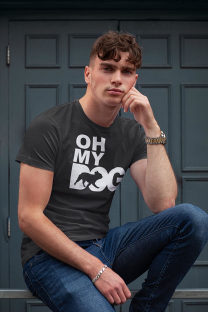 Oh My Dog! French Bulldog Owner Clothing Gifts Printed Heavyweight Organic Cotton T-shirt Gift From The House Of Dog. - Image 2