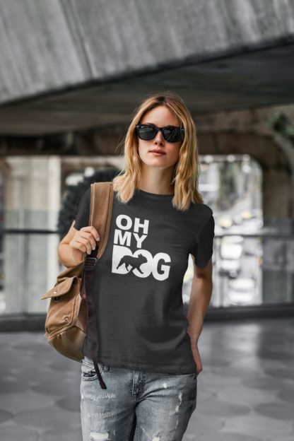 Oh My Dog! French Bulldog Owner Clothing Gifts Printed Heavyweight Organic Cotton T-shirt Gift From The House Of Dog. - Image 4