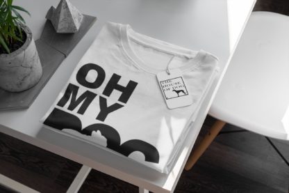 Oh My Dog! French Bulldog Owner Clothing Gifts Printed Heavyweight Organic Cotton T-shirt Gift From The House Of Dog. - Image 5